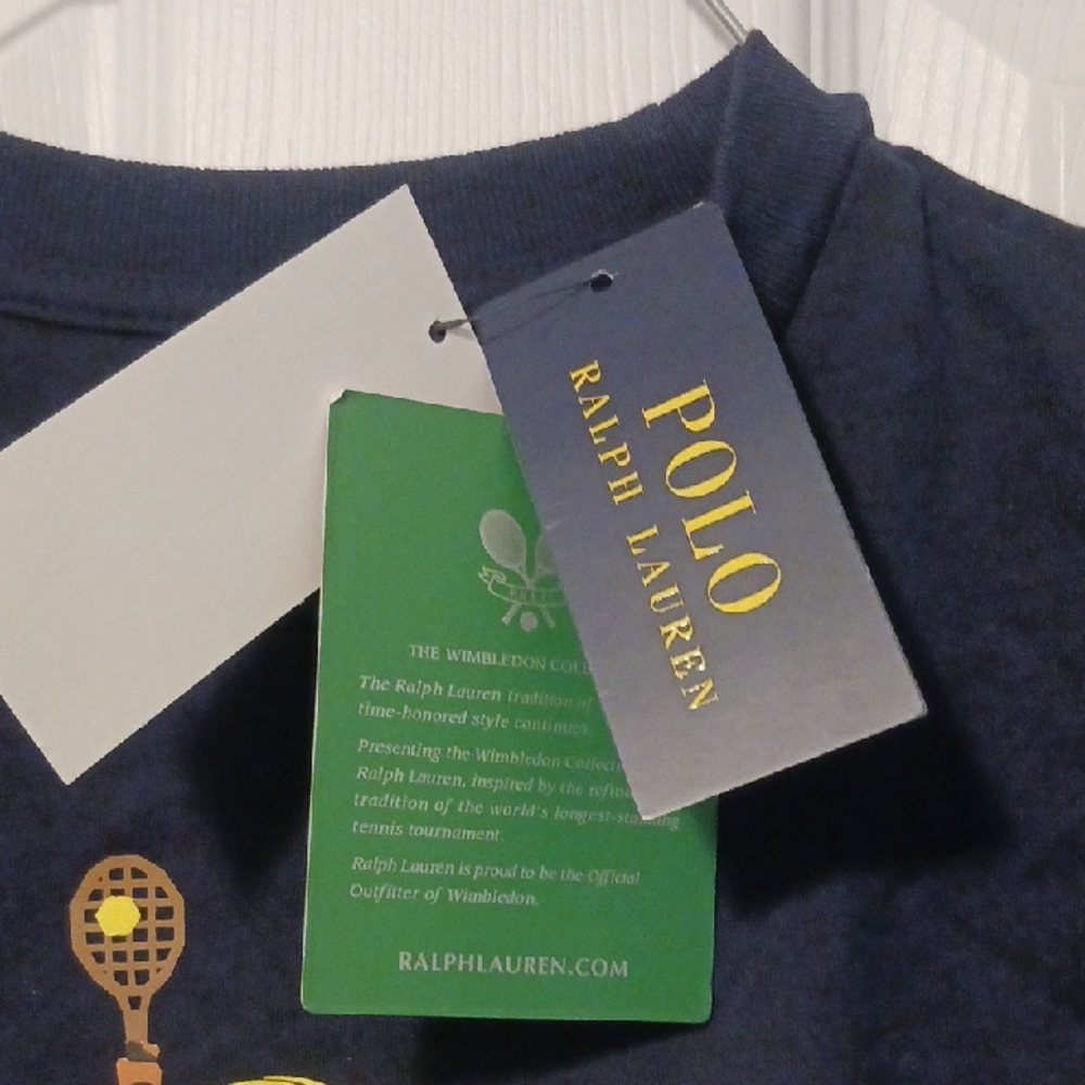 Polo by Ralph Lauren Kids Navy Tennis Graphic Tee - Picture 6 of 7